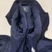 ## Excellent Condition Vintage BURBERRY Gold Button Skirt Suit Navy