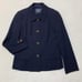 ## Excellent Condition Vintage BURBERRY Gold Button Skirt Suit Navy