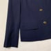 ## Excellent Condition Vintage BURBERRY Gold Button Skirt Suit Navy