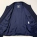 ## Excellent Condition Vintage BURBERRY Gold Button Skirt Suit Navy