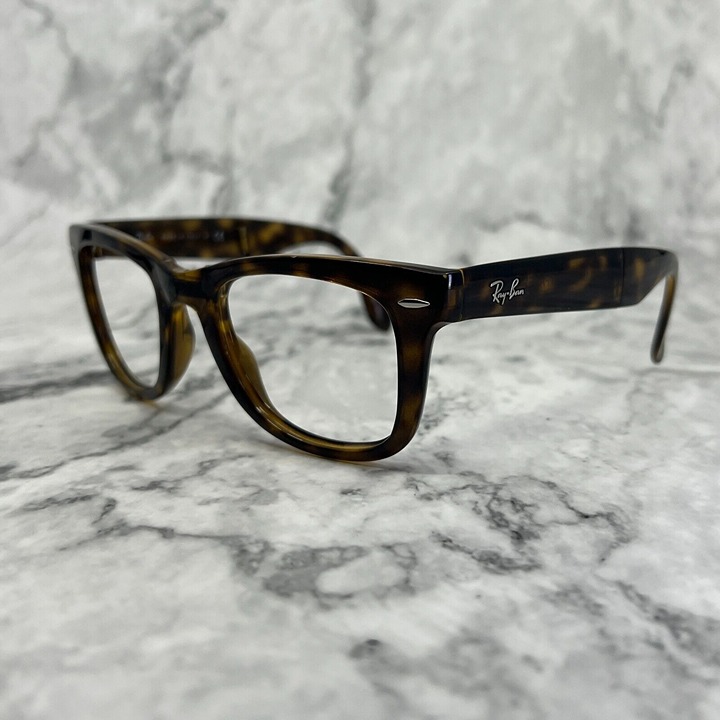 Ray-Ban RB4105 Folding Wayfarer 710/51 Sunglasses Brown Frames 50-22 140 2N