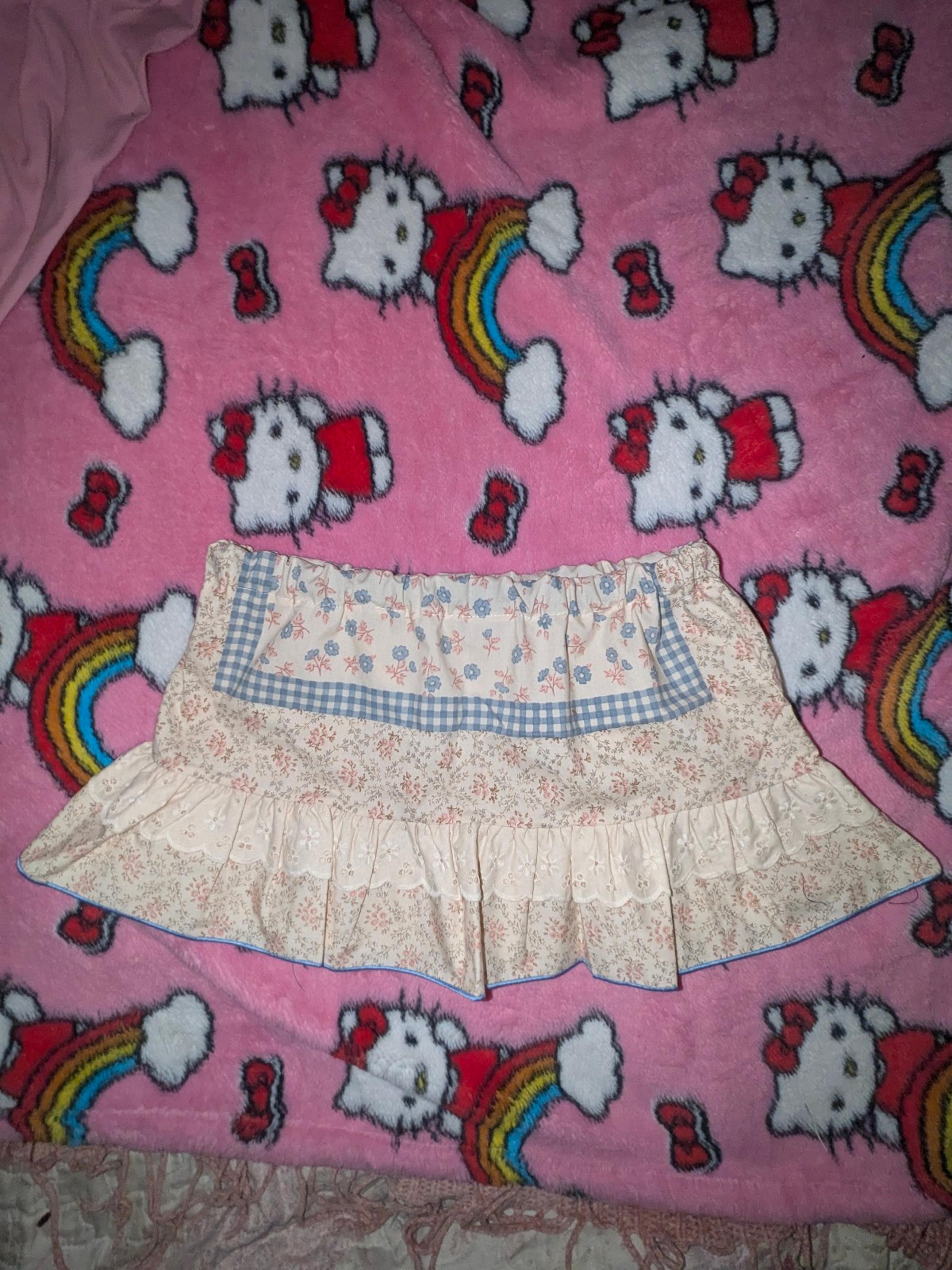 Coquette ruffle mini skirt