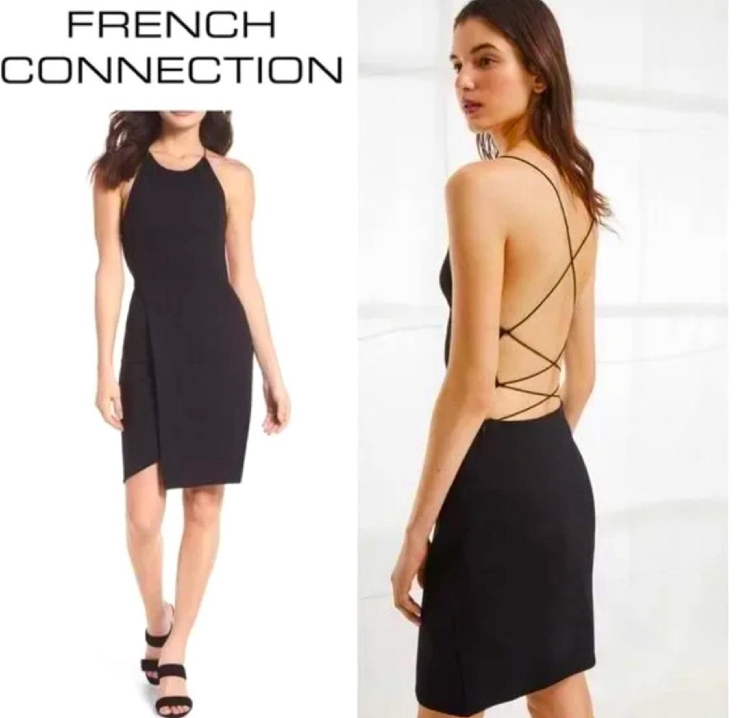 NWT French Connection Black Dress, Sz 2