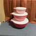 Brand new Tupperware rose bowl set