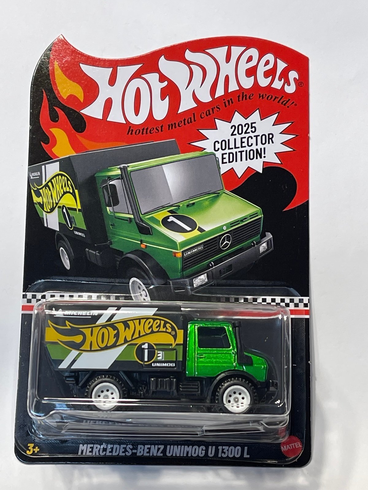 2025 HOT WHEELS MAIL IN COLLECTOR EDITION # 1 MERCEDES BENZ UNIMOG U1300L