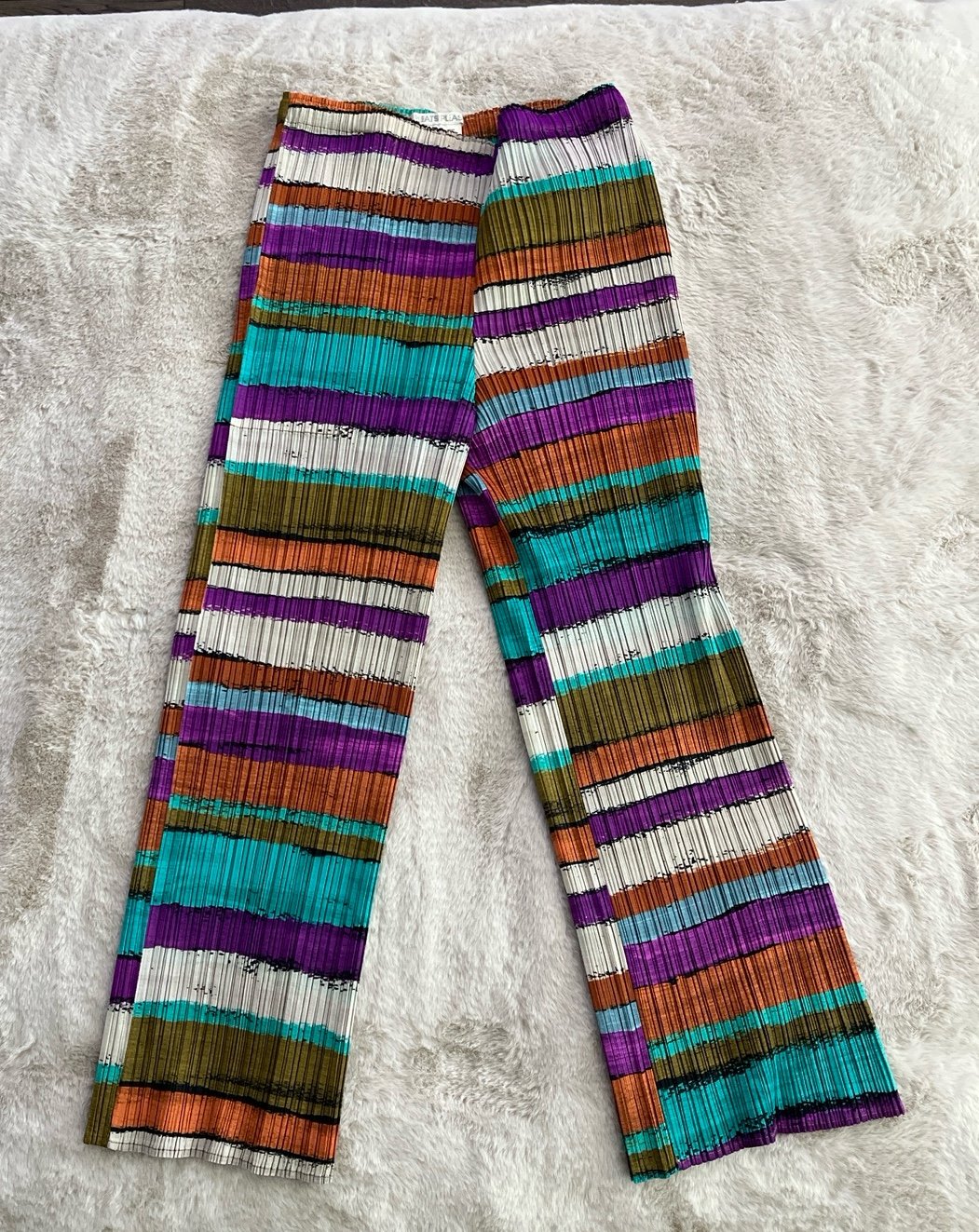 Women’s Pleats Please by Issey Miyake Casual Pull-on Striped Pants - 3