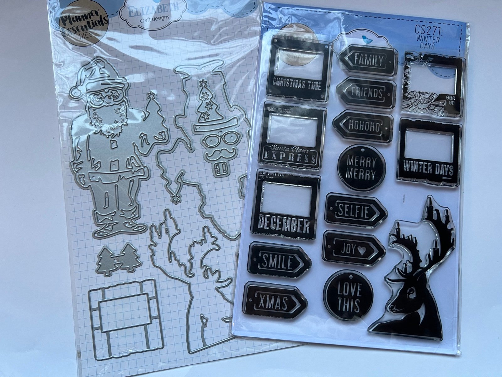 Elizabeth crafts winter days stamp and die