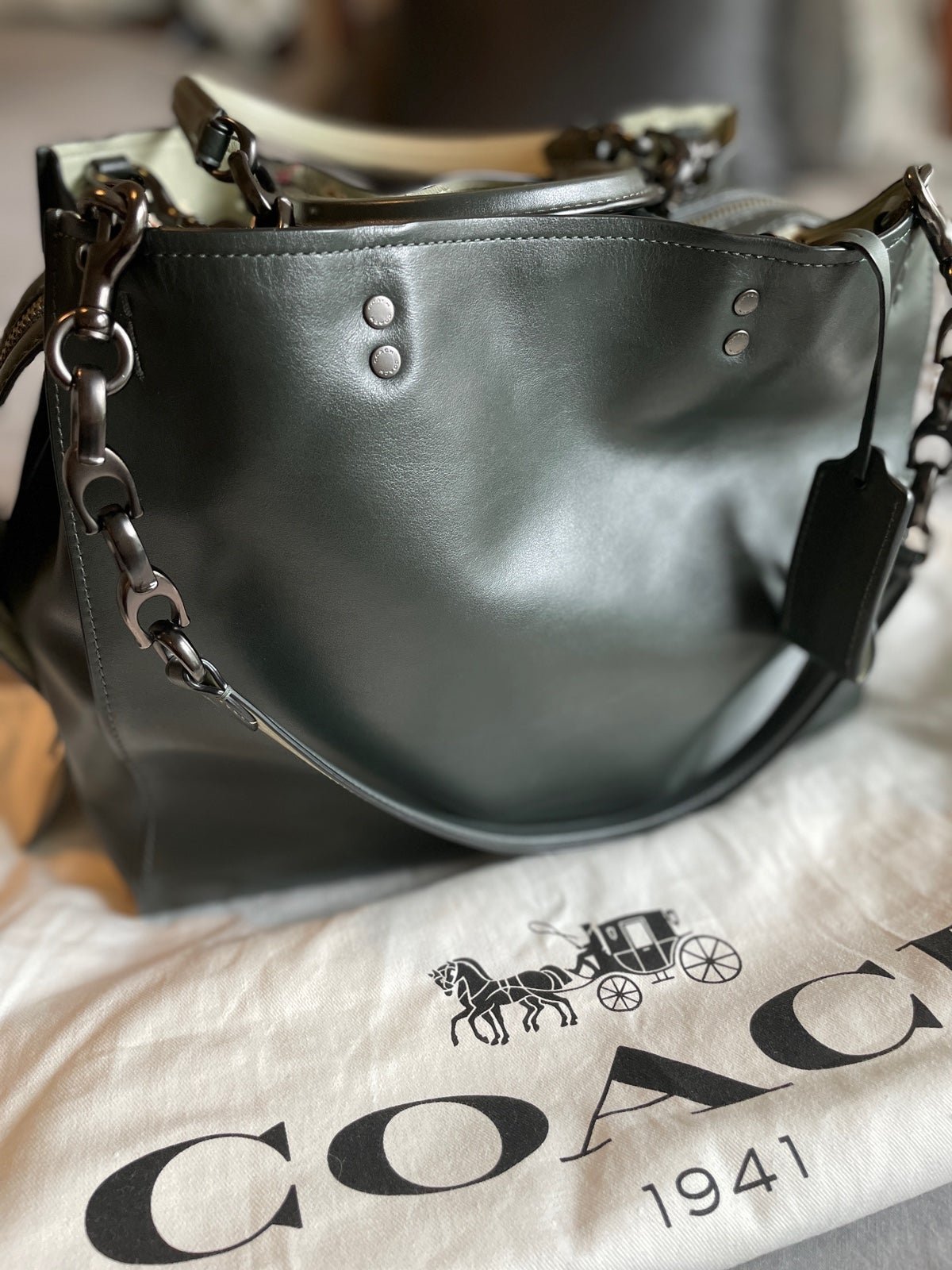 COACH Rogue 30/31 Shoulder Bag - Ivy