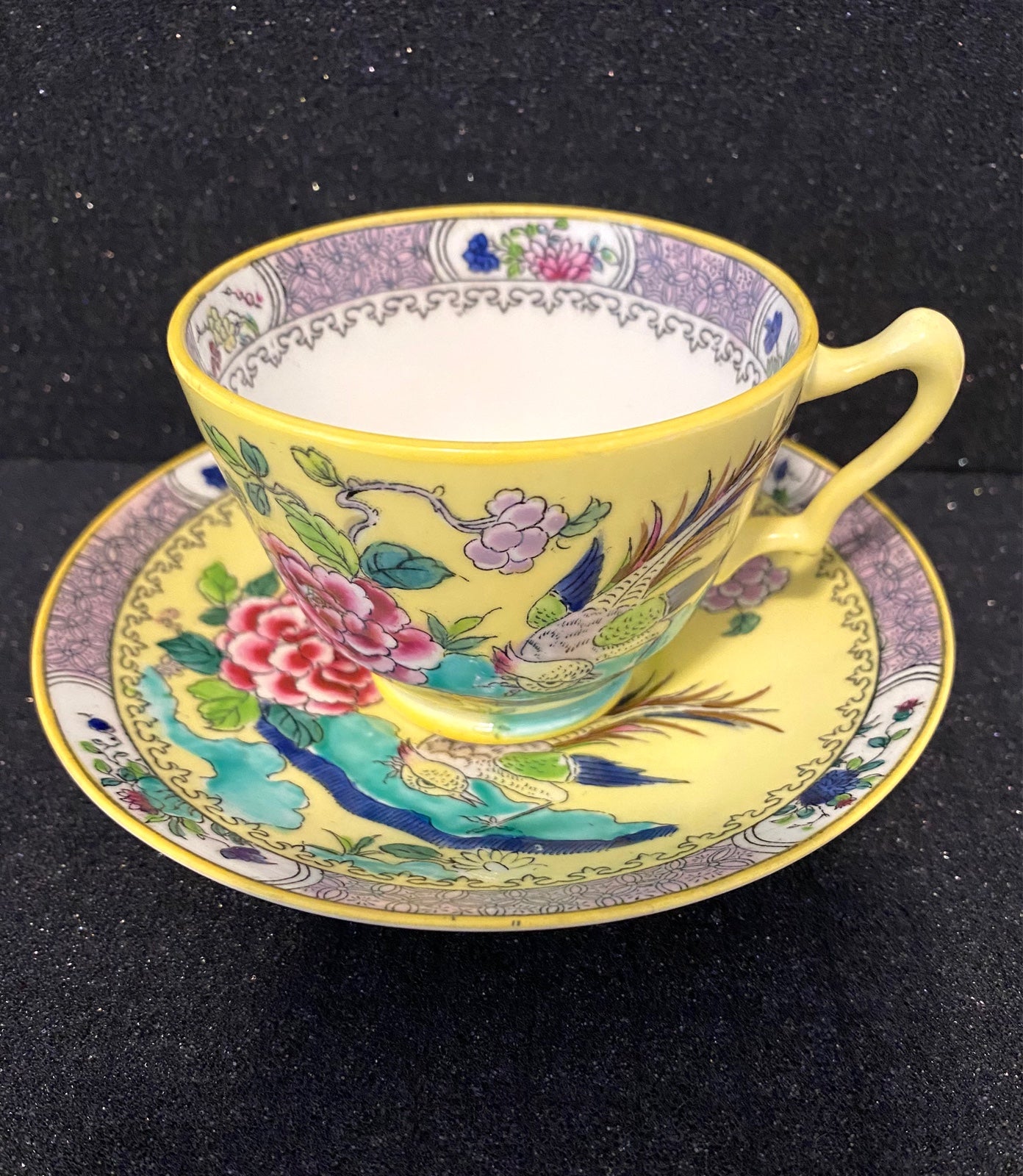 Vintage Crown Staffordshire Teacup and Saucer