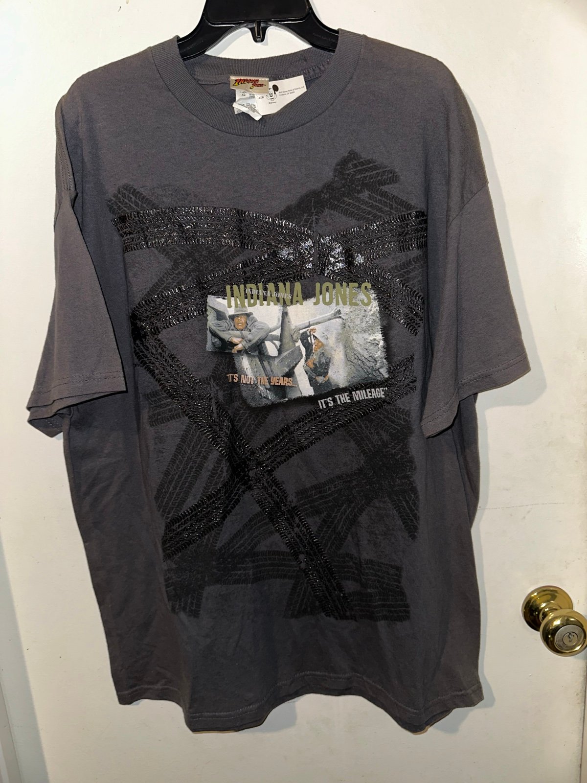 Vintage Indiana Jones T Shirt Xl Disney Graphic Tee NEW RARE