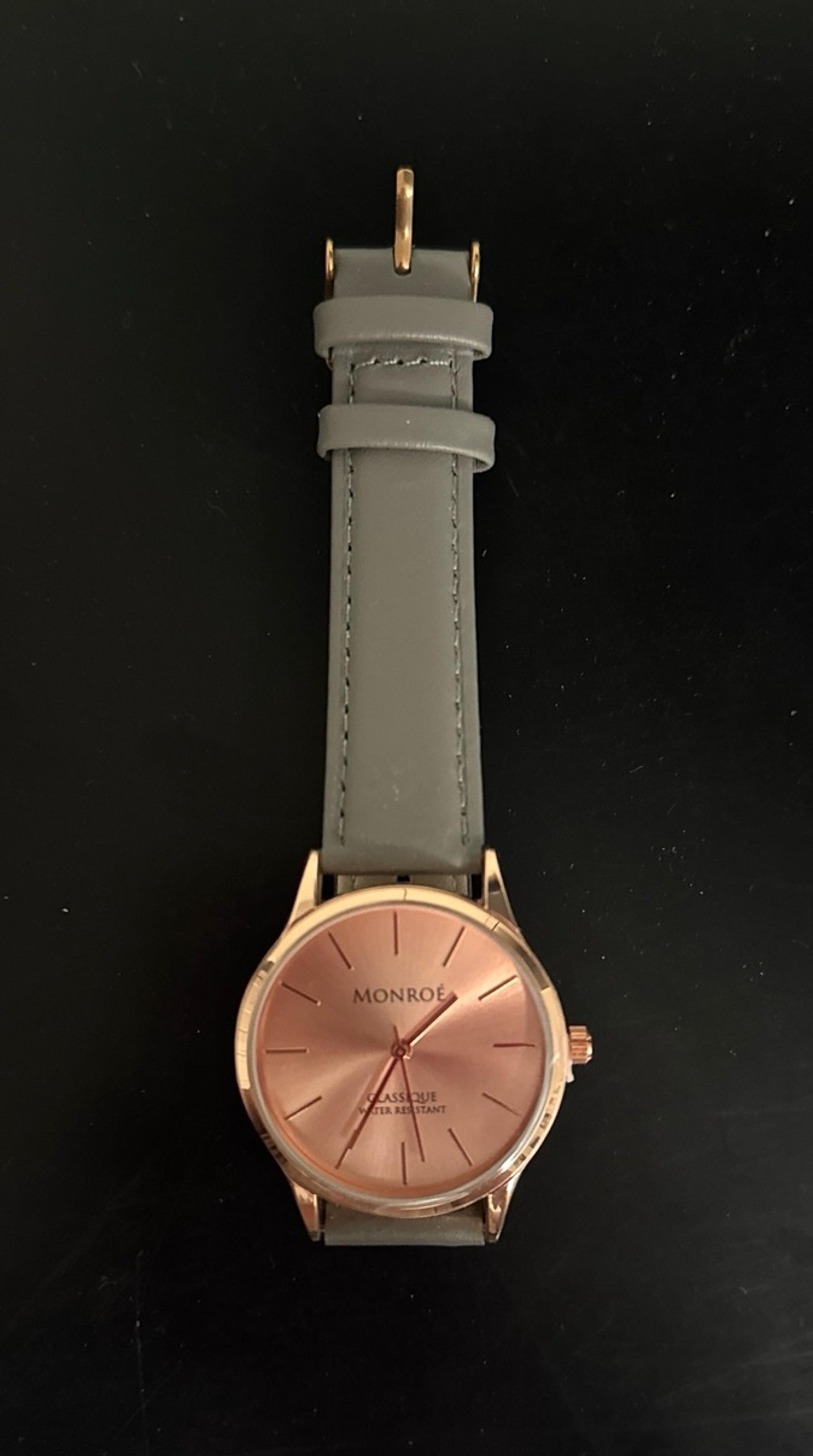 Monroe women’s rose gold watch
