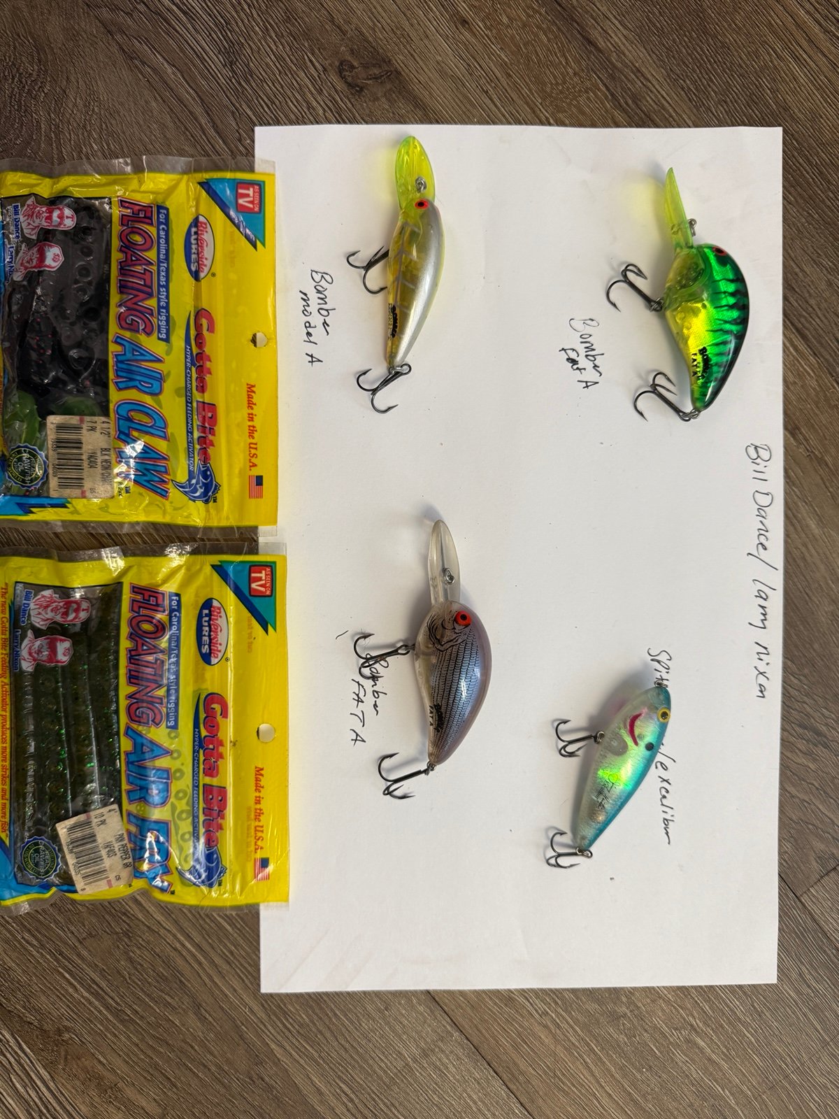 Bill Dance / Larry Nixon vintage lures lot