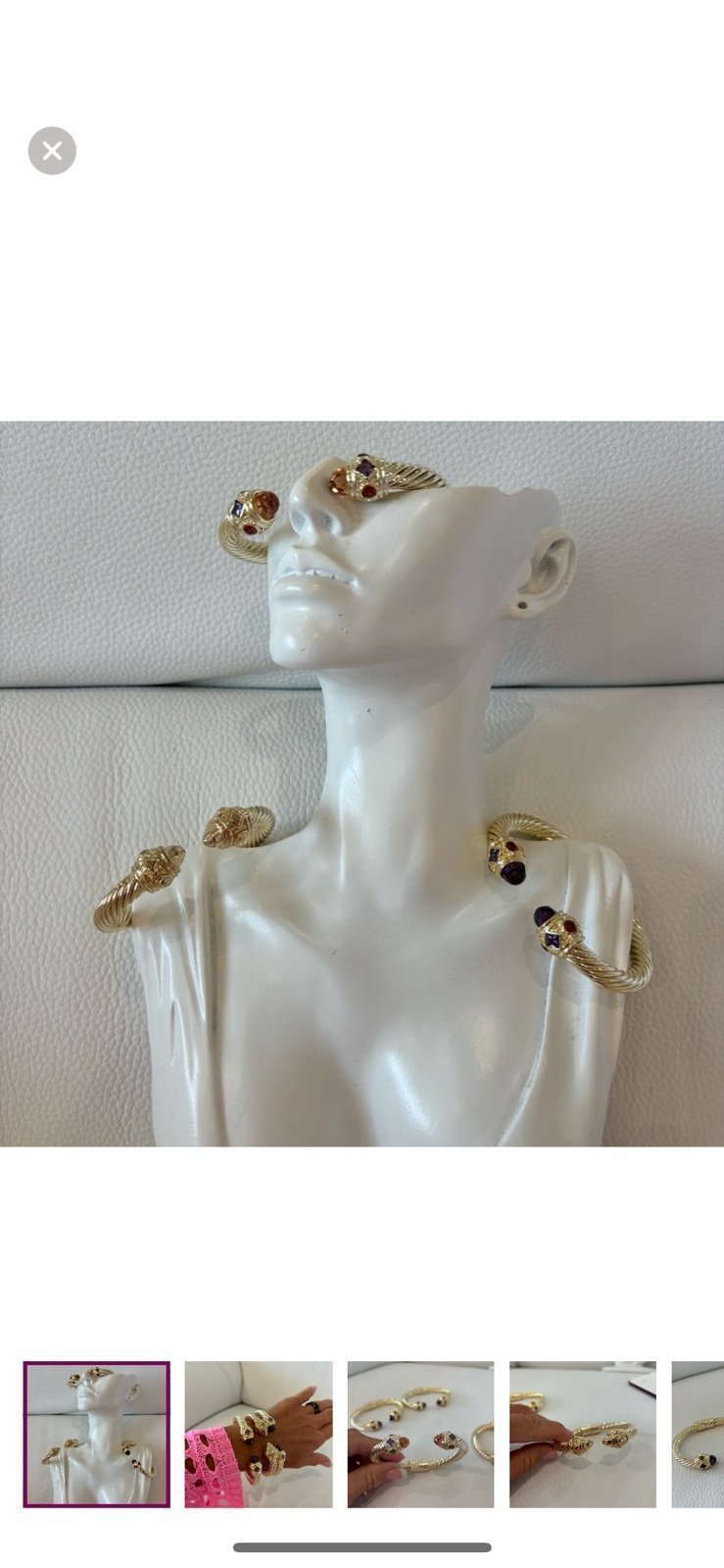 Bangles with genuine stones citrine & amathest