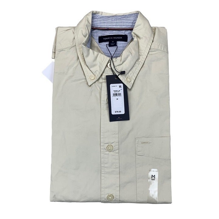 Tommy Hilfiger Mens Shirt Oversized Twill Shirt Size M