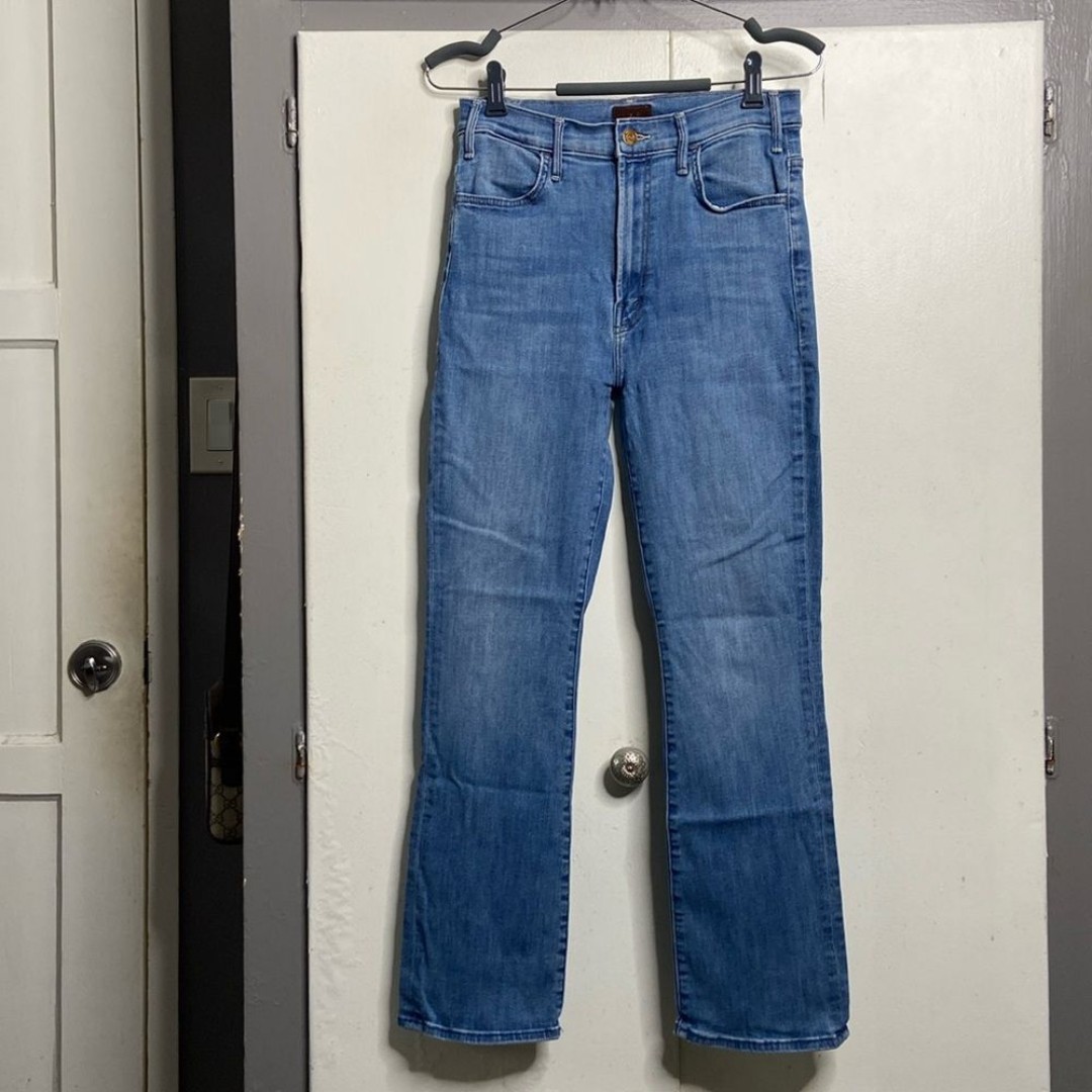 mother the hustler ankle one trick pony 29 medium blue wash