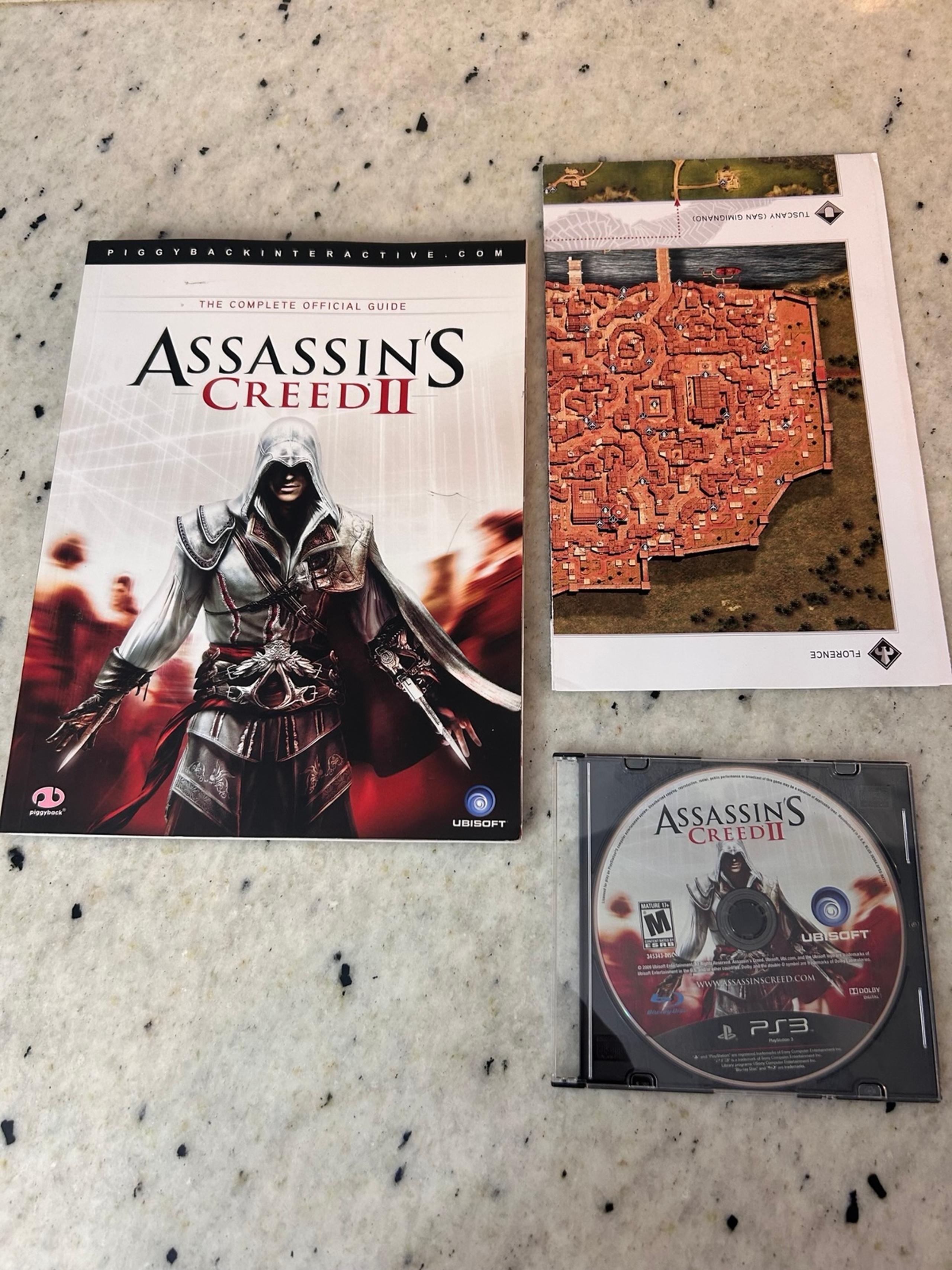 Assassin’s Creed II PS3 Game with Official Guide & Map