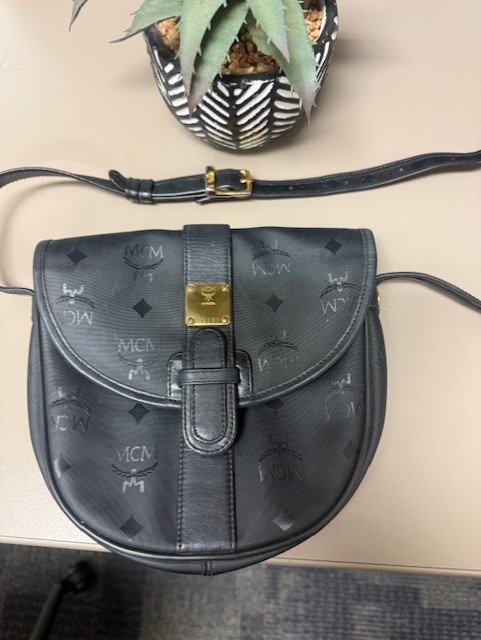 AUTHENTIC BLACK AND GOLD MCM CROSSBODY