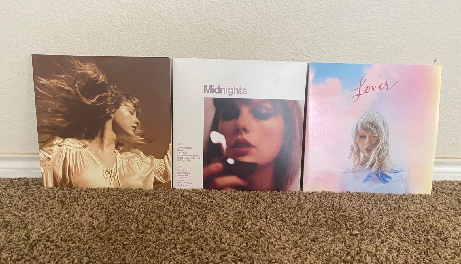 Taylor Swift Lover, Fearless (Taylor’s Version), Midnights Vinyls