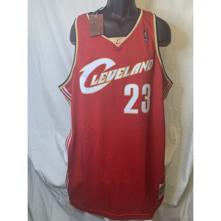 Lebron James Authentic Swingman Mitchell And Ness Cavaliers Jersey Size 2XLT