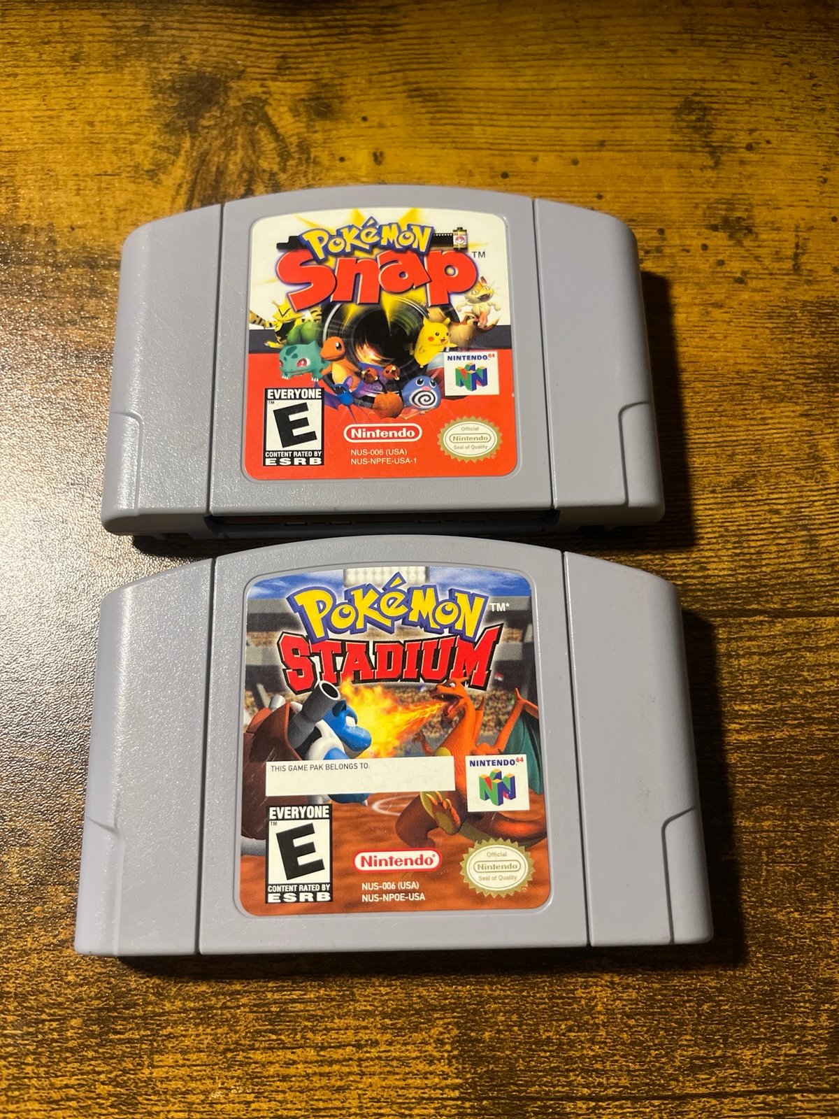 Pokémon Stadium - Pokémon Snap pair - Nintendo 64