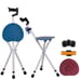 Folding cane seat
