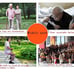 Folding cane seat