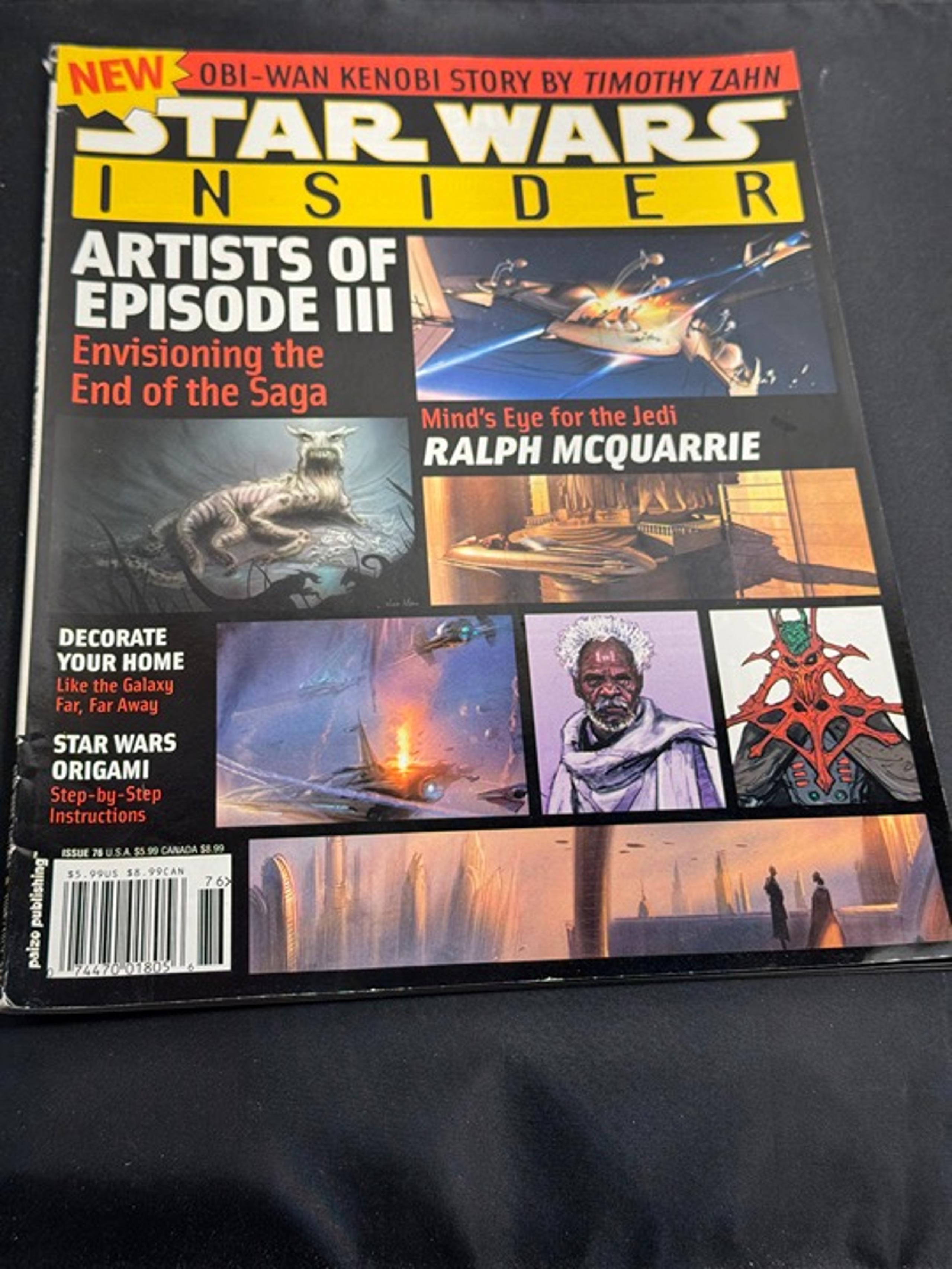 2004 June/July Star Wars Insider Magazine Artists Of Episode III Issue