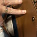 Michael Kors Jet Setter Navy Blue Nylon Tote Brown Leather Trim New Without Tags