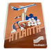 ORIGINAL Vintage Airline travel Poster, Southern Airways, ATLANTA GEORGIA 70s