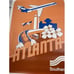 ORIGINAL Vintage Airline travel Poster, Southern Airways, ATLANTA GEORGIA 70s