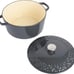 Savory Saffron 6Qt Cast Iron Dutch Oven With Embossed Lid - Grey-iy6