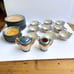 Lusterware Iridescent Japanese China, Art Deco, 34 Piece Vintage Butterscotc