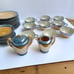 Lusterware Iridescent Japanese China, Art Deco, 34 Piece Vintage Butterscotc