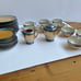 Lusterware Iridescent Japanese China, Art Deco, 34 Piece Vintage Butterscotc