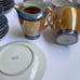 Lusterware Iridescent Japanese China, Art Deco, 34 Piece Vintage Butterscotc