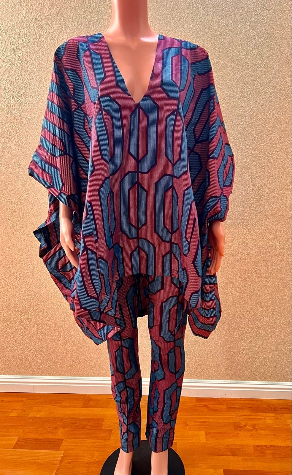 Beautiful womens Ankara Agbada Set