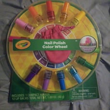 Misprinted nail polish wheel.