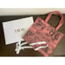 DIOR DIORIVIERA CD Christian Pink TOTE BEACH BAG Travel large size linen PURSE