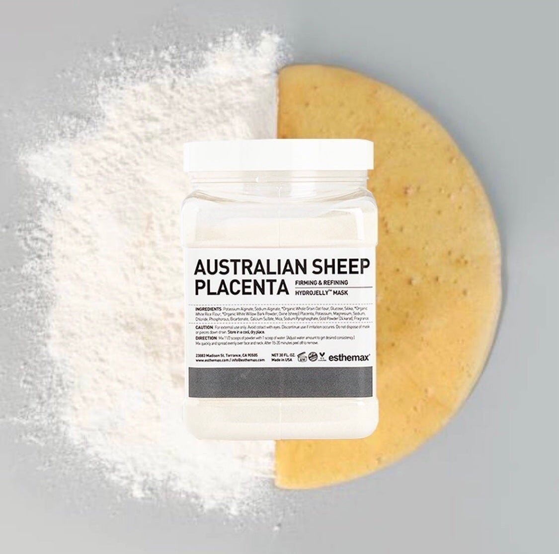 Authentic Esthemax Peel-Off Hydrojelly Mask - AUSTRALIAN SHEEP PLACENTA - 30oz