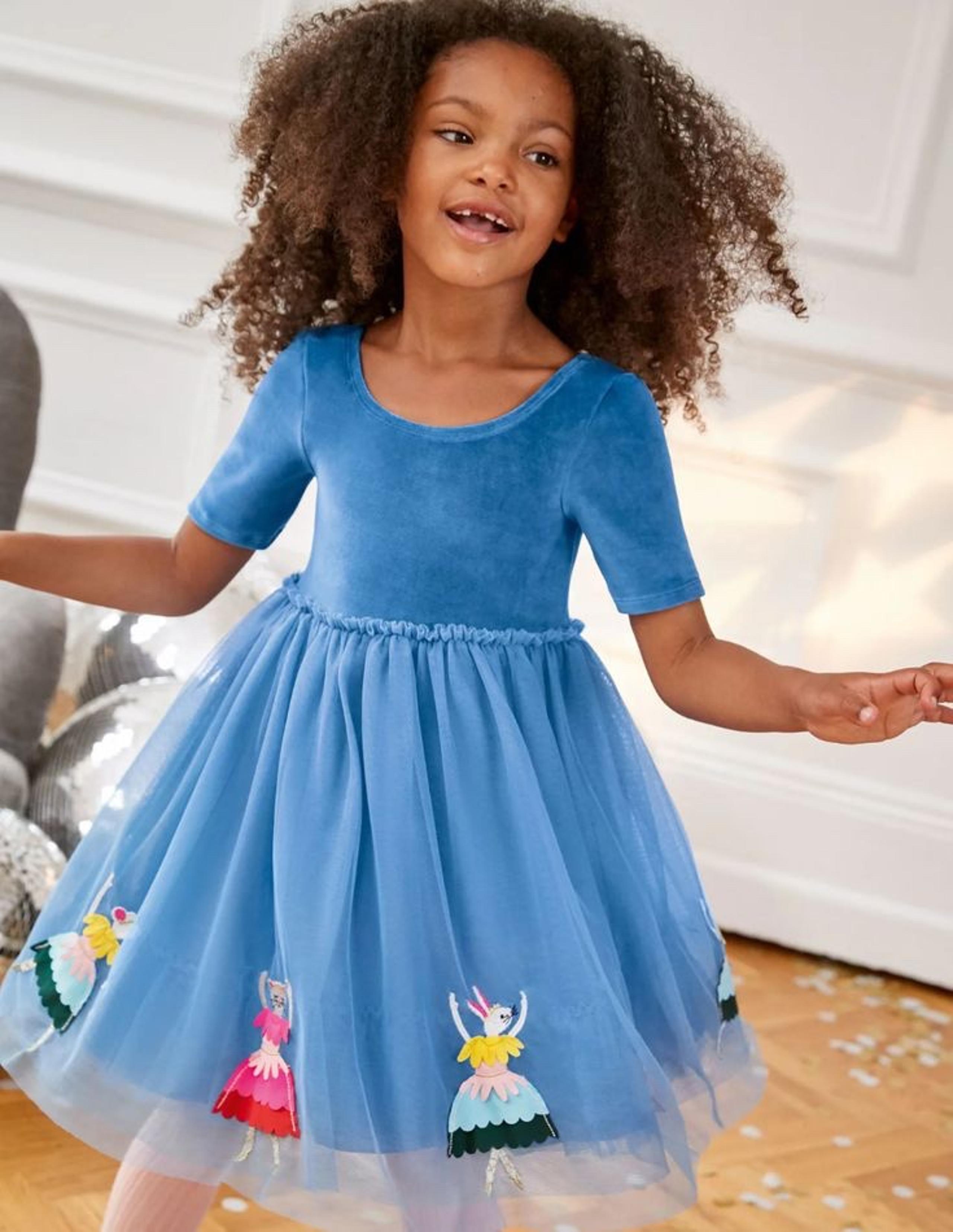 NWT 10y mini Boden dancing ballerina bunnies Tulle Dress