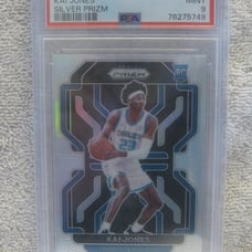 2021-22 Panini Prizm KAI JONES SILVER HYPER ROOKIE PRIZM #323 Hornets PSA 9