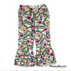 SOHO NY&Co Floral Flowy Wide Leg Pants size Large NWT