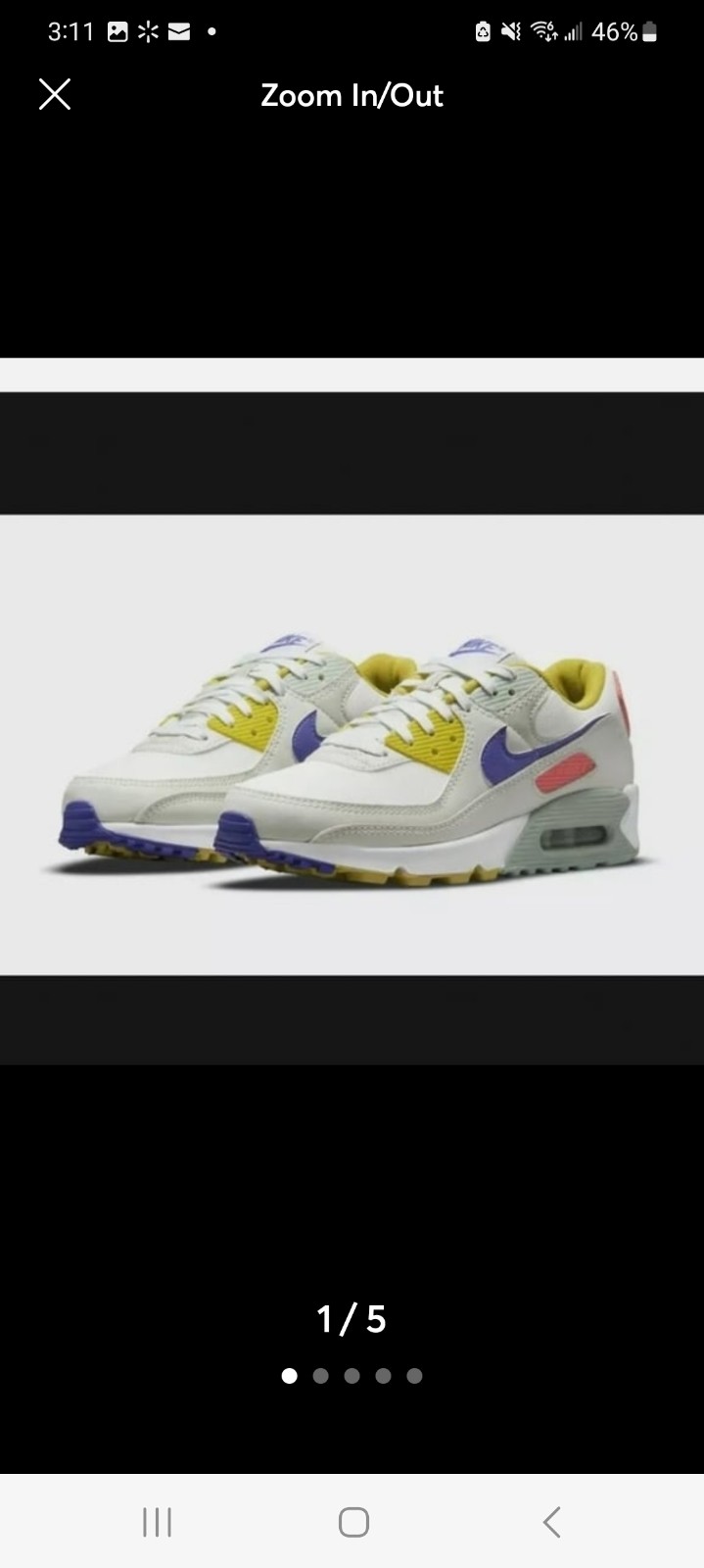 Nike Air Max 90 DA8726 100 Women Size 6 Summit White/Light Bone/Pistachio Frost
