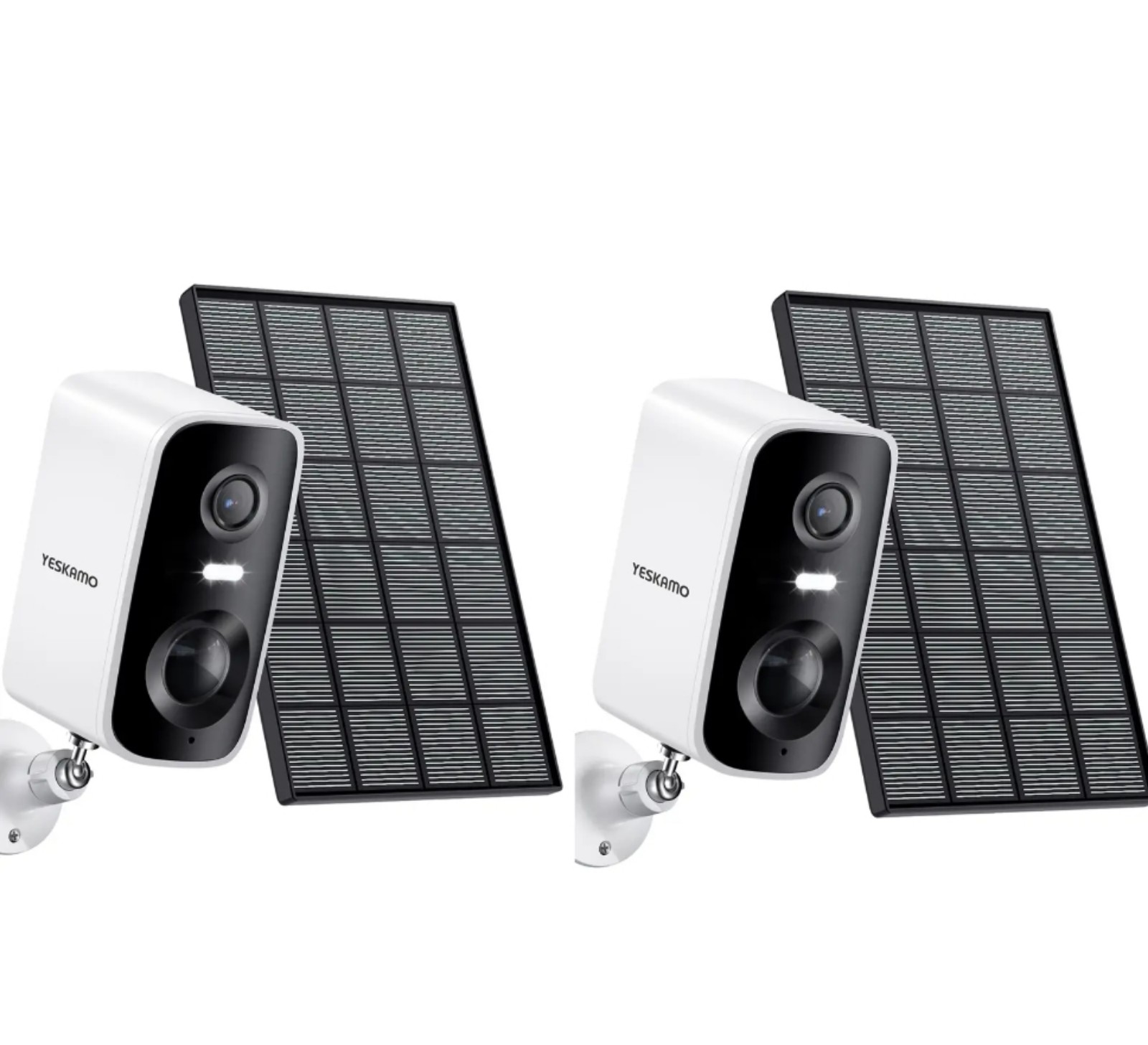 Solar-Powered Panel Security Cameras Wireless Outdoor, 2.4GHz WIFI, 2K 4MP Full