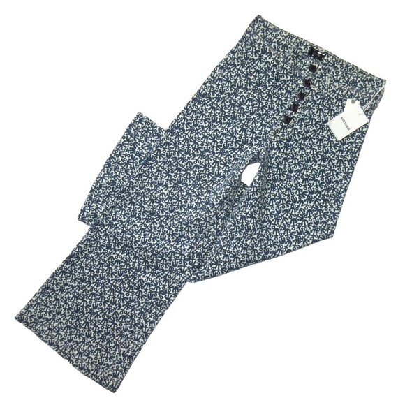 NWT Mother The Pixie Sailor Ankle in Found At Sea Anchor Print Jeans 27