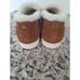 Birdies The swift sequoia brown suede with faux fur slip one 10.5