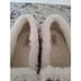 Birdies The swift sequoia brown suede with faux fur slip one 10.5