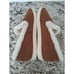 Birdies The swift sequoia brown suede with faux fur slip one 10.5