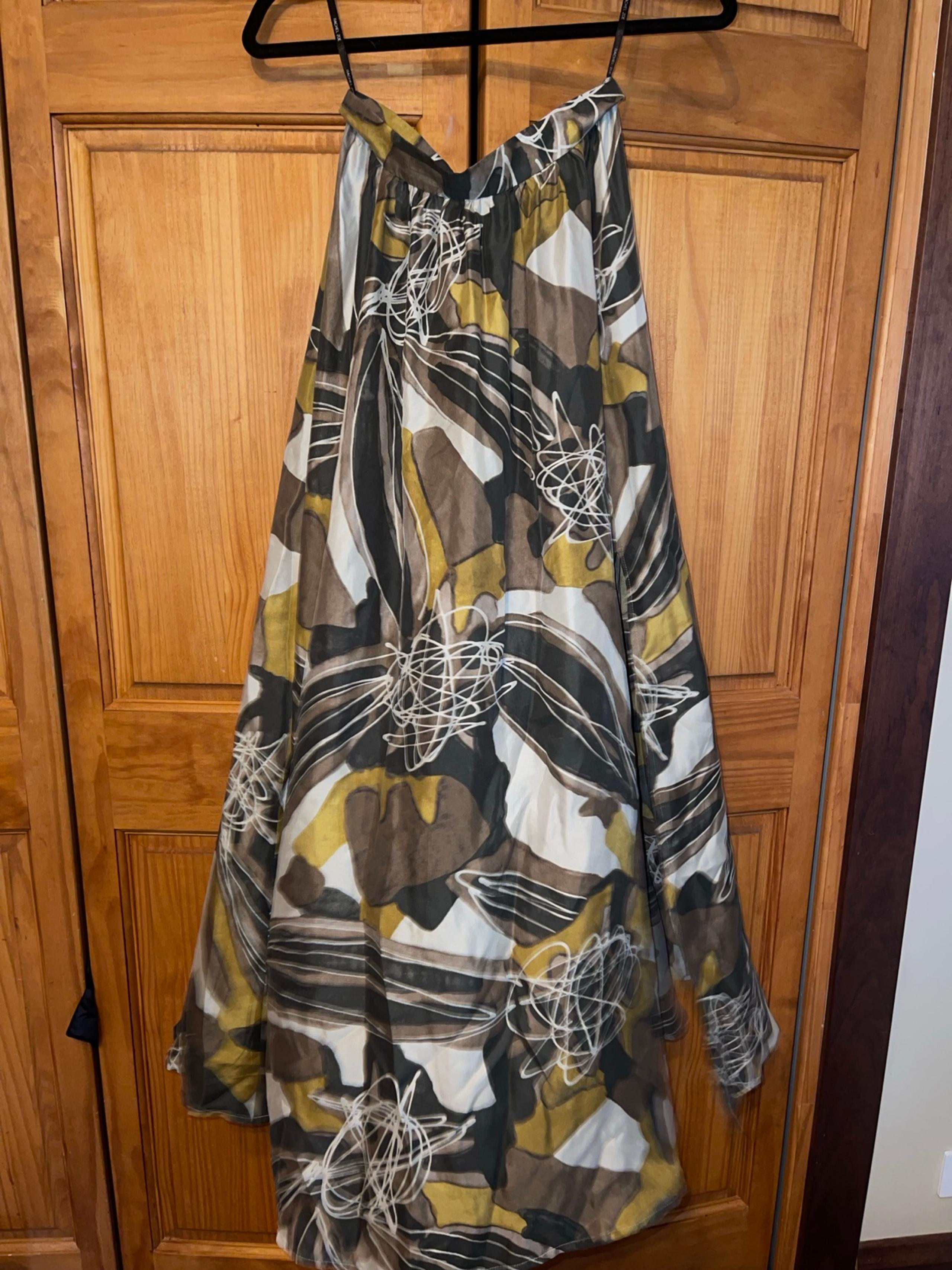 Rachel Zoe Silk Tropical Maxi Skirt