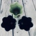 Longaberger Sundae Dishes Set/2 Ebony Sage